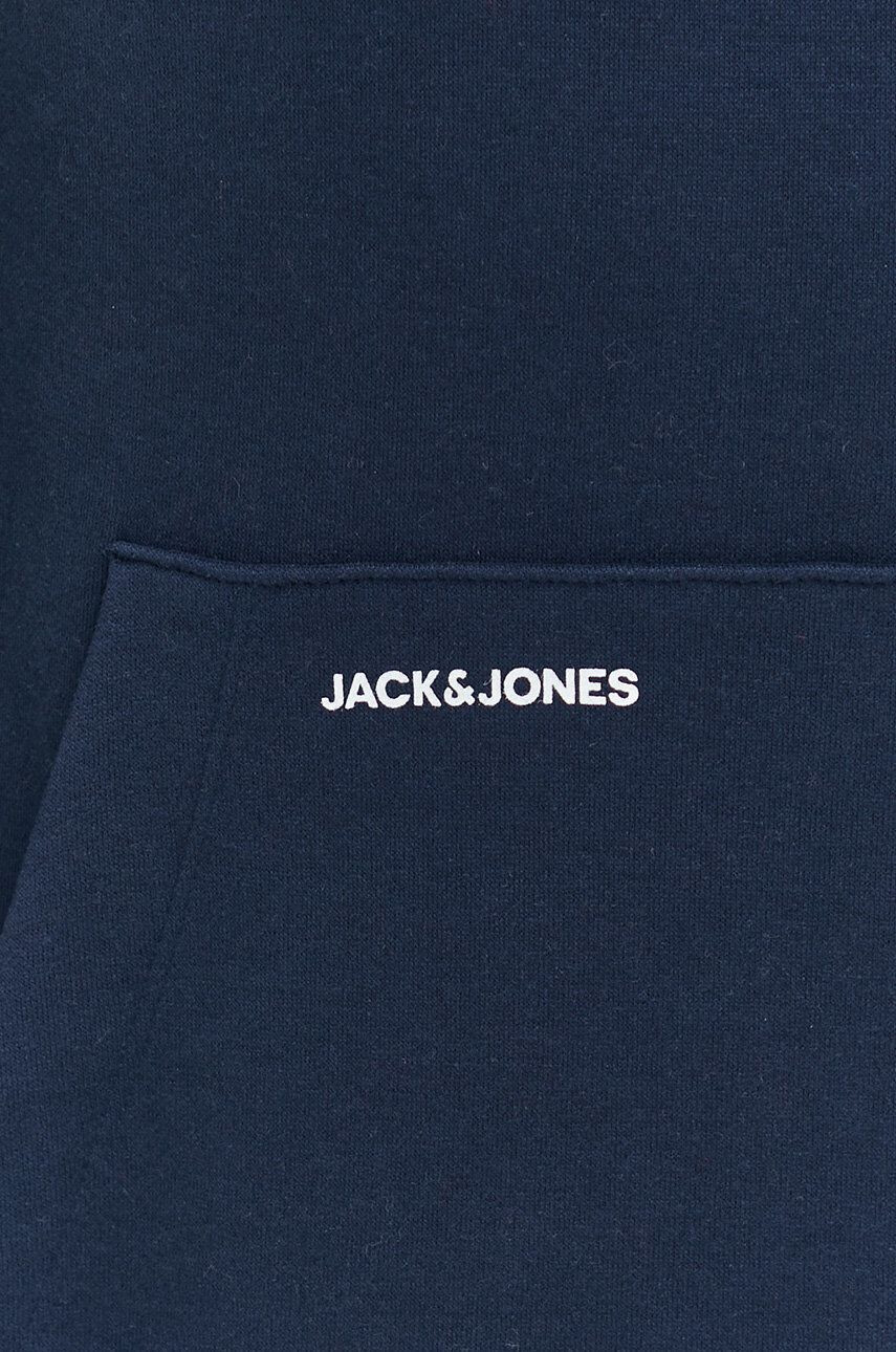 Jack & Jones Суичър в тъмносиньо с качулка с изчистен дизайн - Pepit.bg