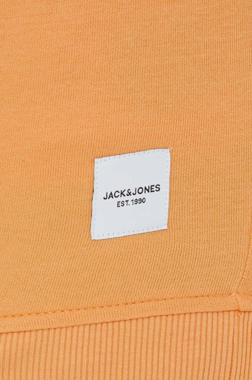 Jack & Jones Суичър JJEBASIC в оранжево с изчистен дизайн 12181903 - Pepit.bg