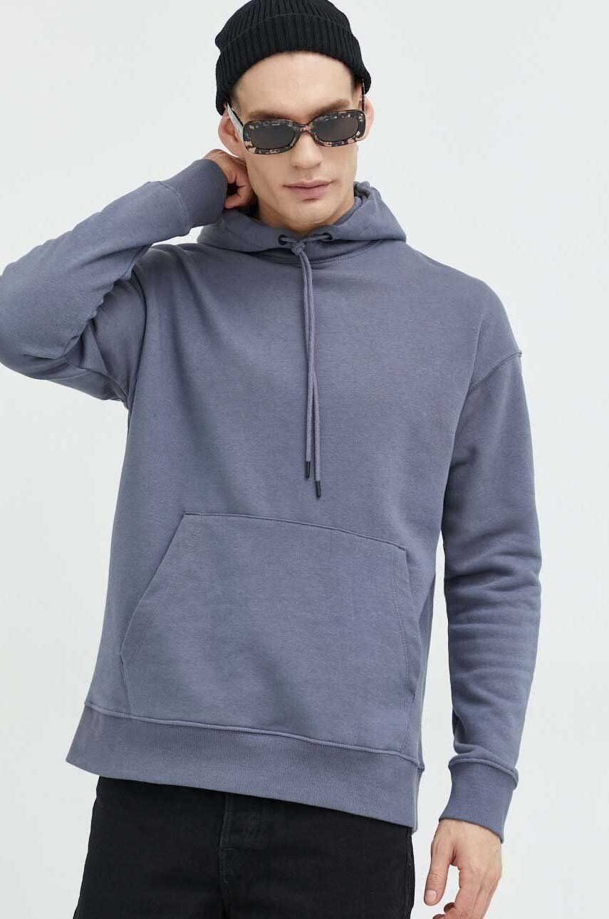 Jack & Jones Суичър JJESTAR в синьо с качулка с изчистен дизайн 12208157 - Pepit.bg