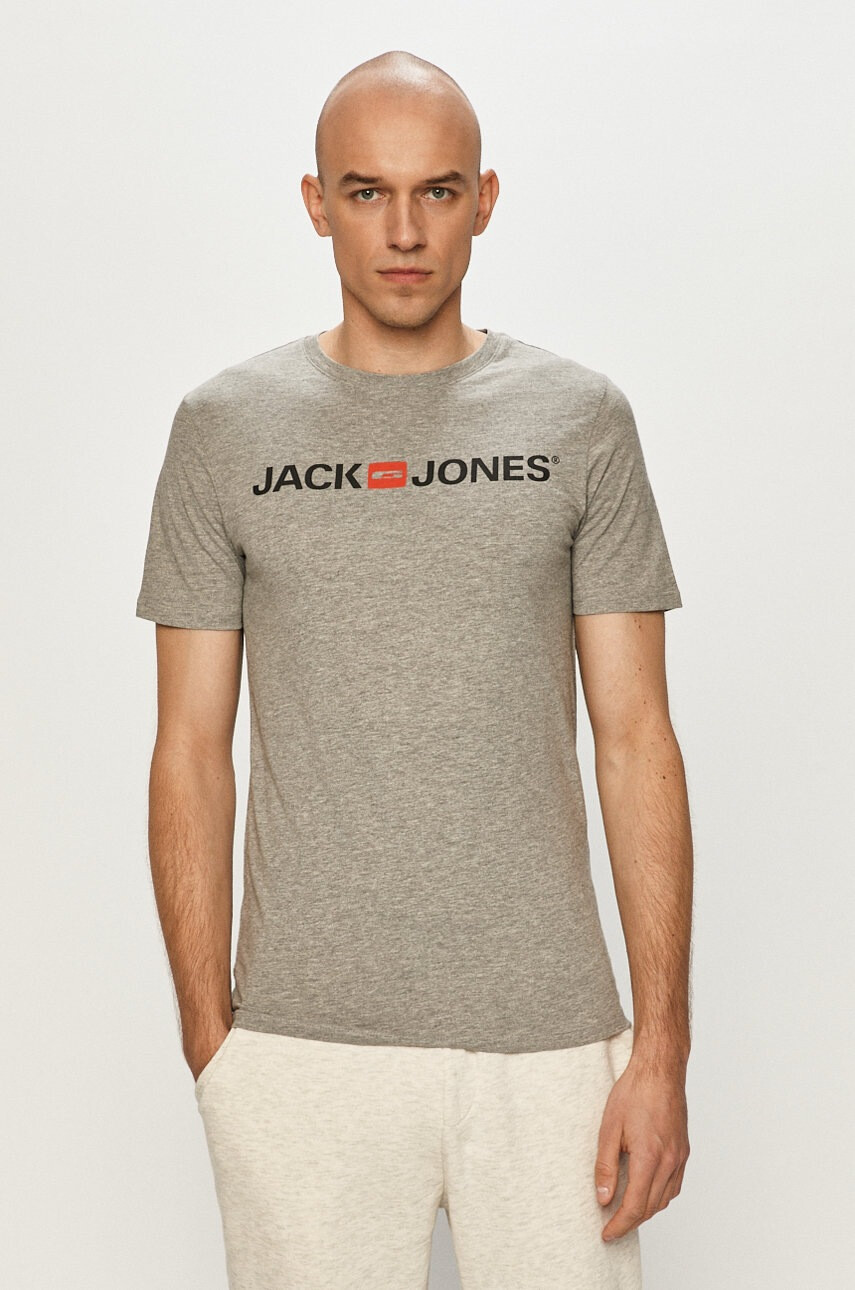Jack & Jones Тениска в сиво - Pepit.bg