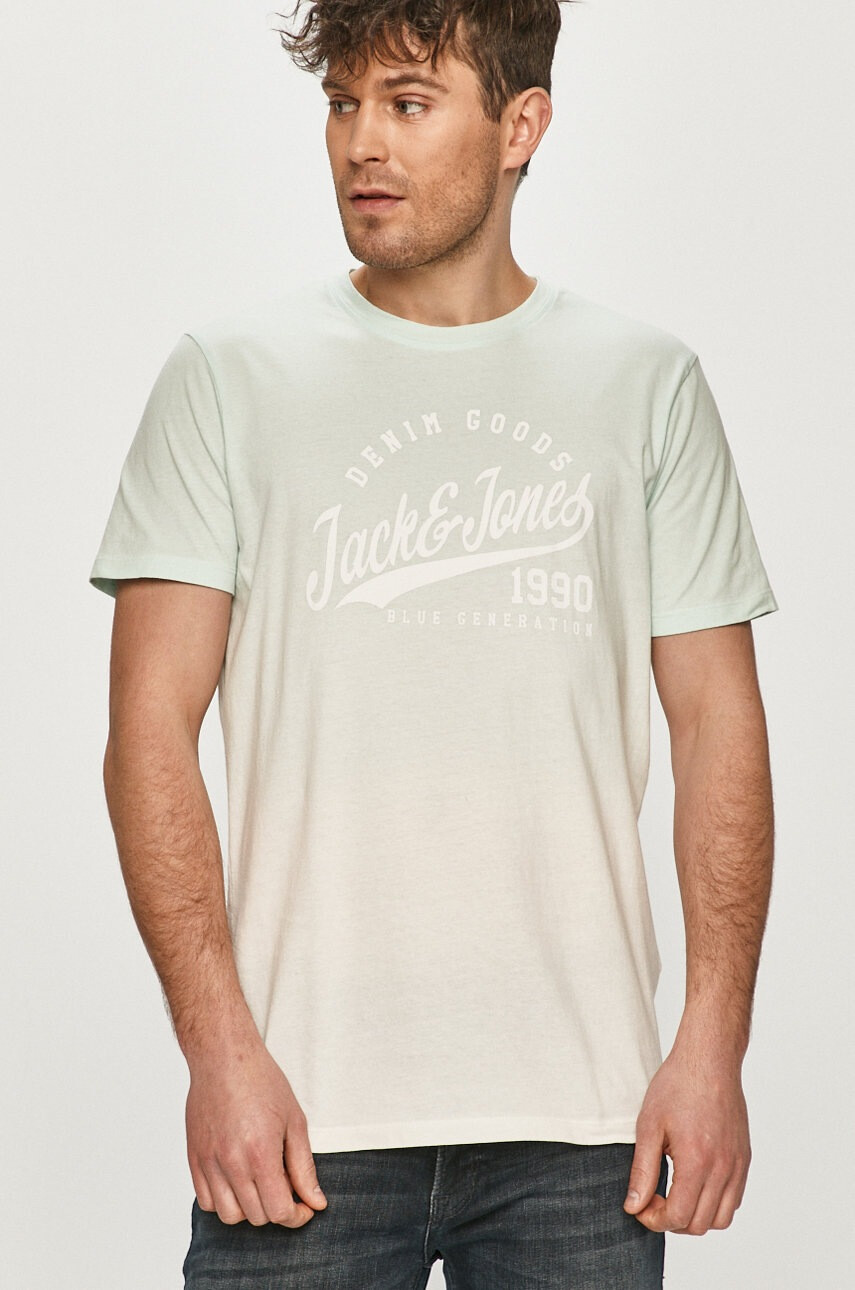 Jack & Jones Тениска в тюркоазено - Pepit.bg