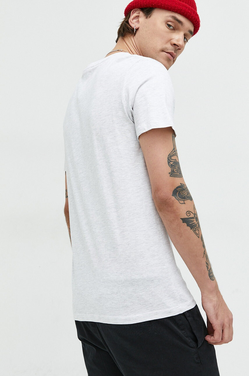 Jack & Jones Тениска в сиво с принт - Pepit.bg