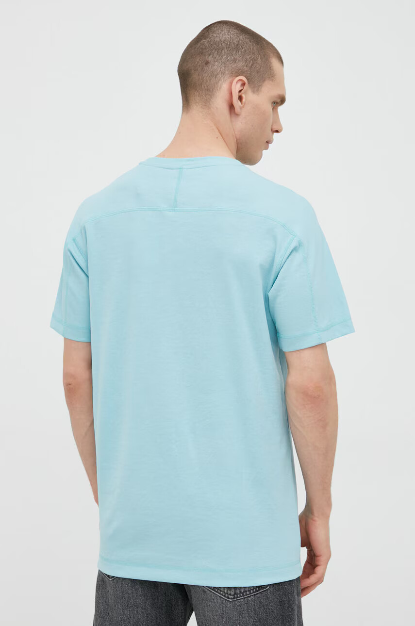 Jack & Jones Тениска в тюркоазено с принт - Pepit.bg