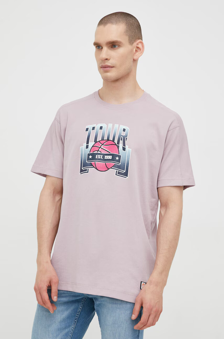 Jack & Jones Тениска в лилаво с принт - Pepit.bg