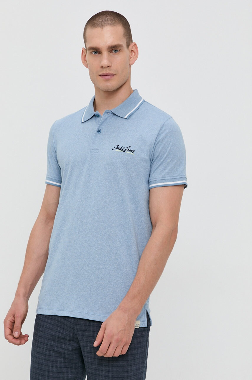 Jack & Jones Тениска с яка - Pepit.bg