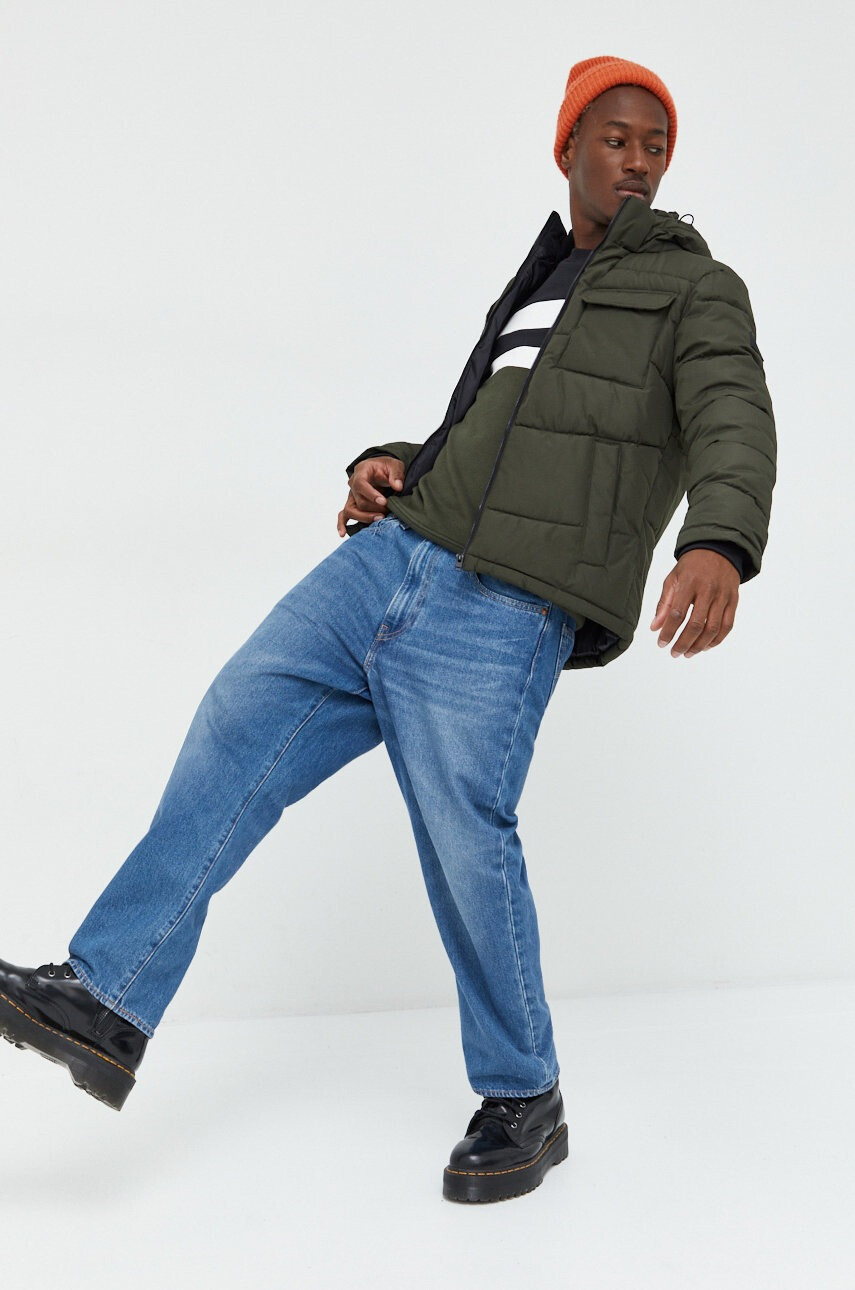 Jack & Jones Яке в зелено със зимна изолация - Pepit.bg