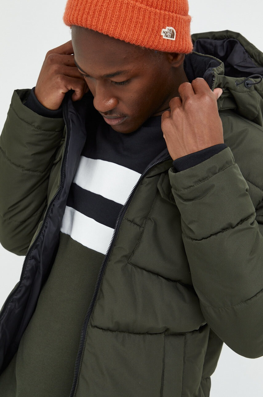 Jack & Jones Яке в зелено със зимна изолация - Pepit.bg