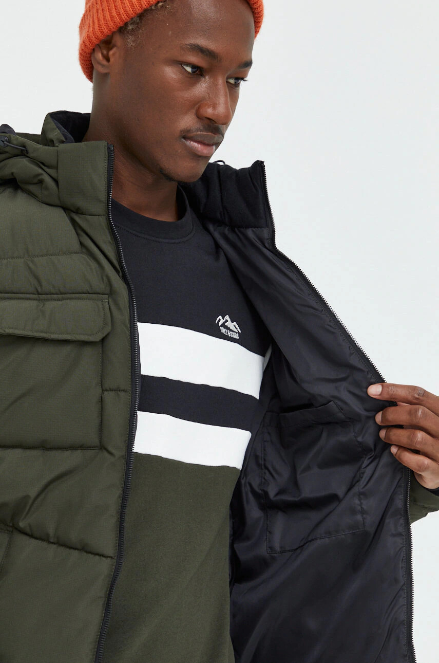 Jack & Jones Яке в зелено със зимна изолация - Pepit.bg