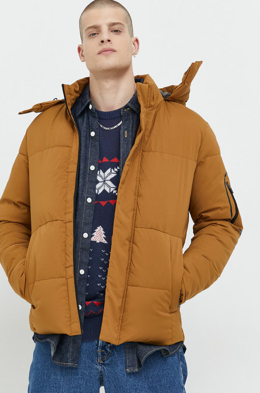 Jack & Jones Яке в кафяво със зимна изолация - Pepit.bg