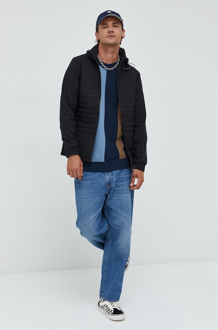 Jack & Jones Яке Jcotoby в черно с преходна изолация - Pepit.bg