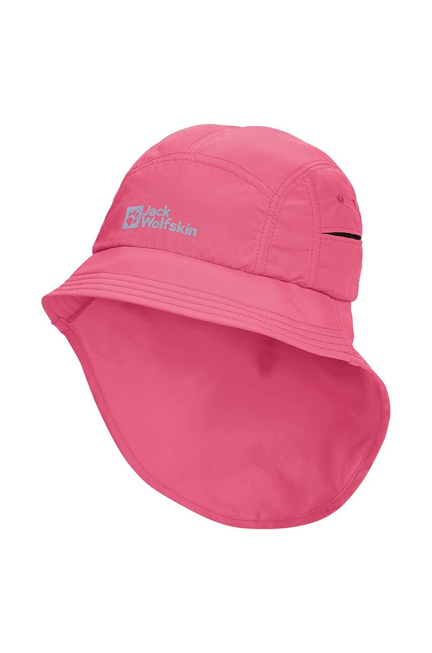 Jack Wolfskin Детска капела VILLI VENT LONG HAT K в розово - Pepit.bg