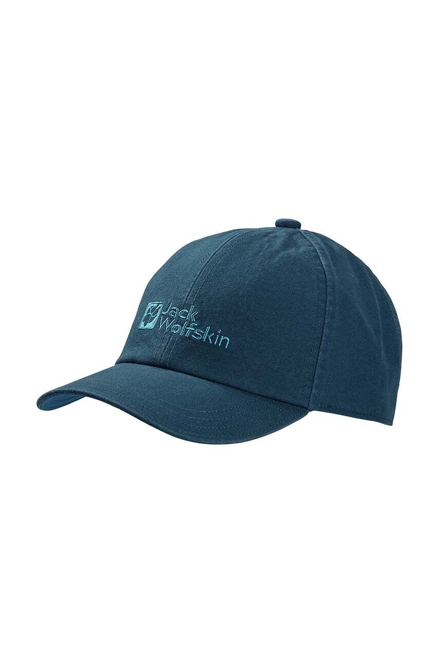 Jack Wolfskin Детска шапка BASEBALL CAP K в синьо с принт - Pepit.bg