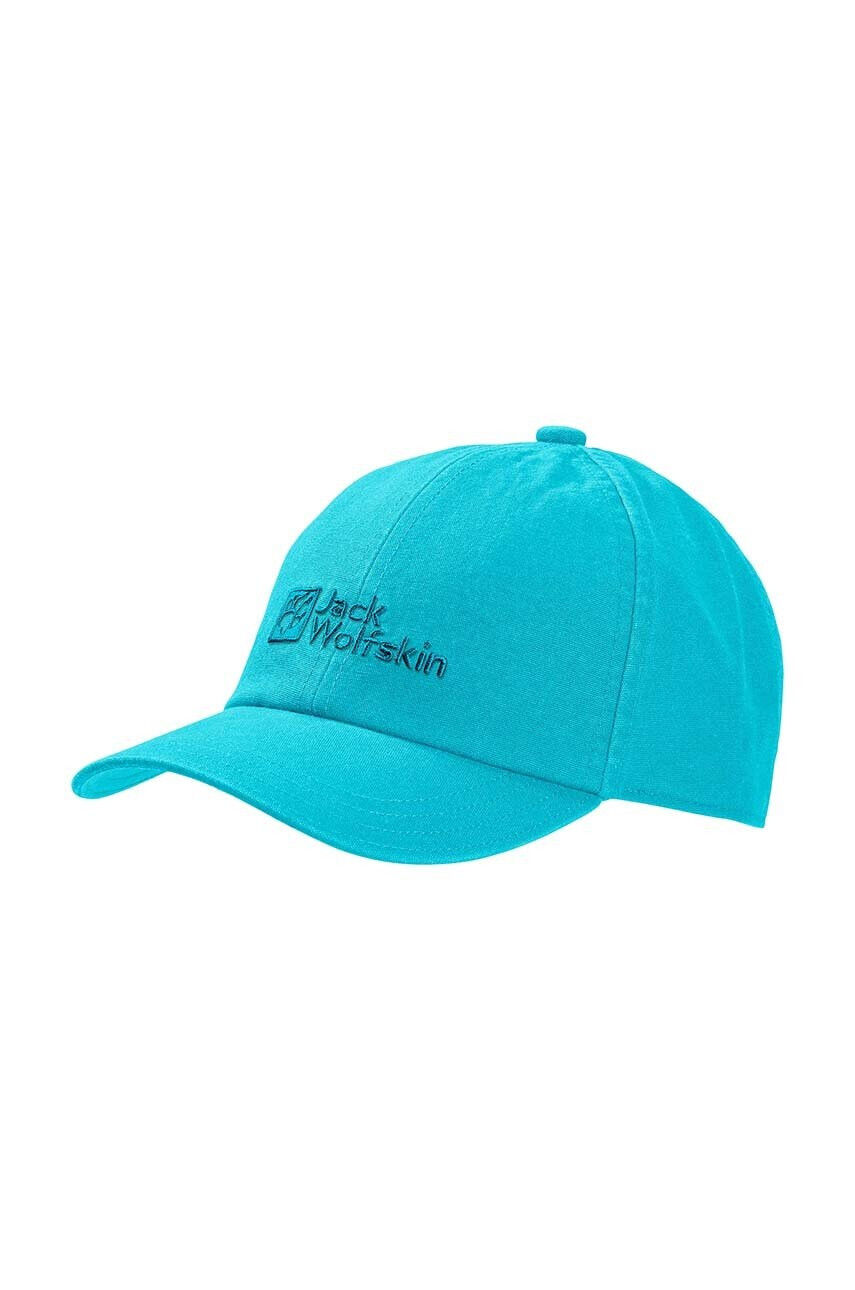 Jack Wolfskin Детска шапка BASEBALL CAP K в синьо с принт - Pepit.bg