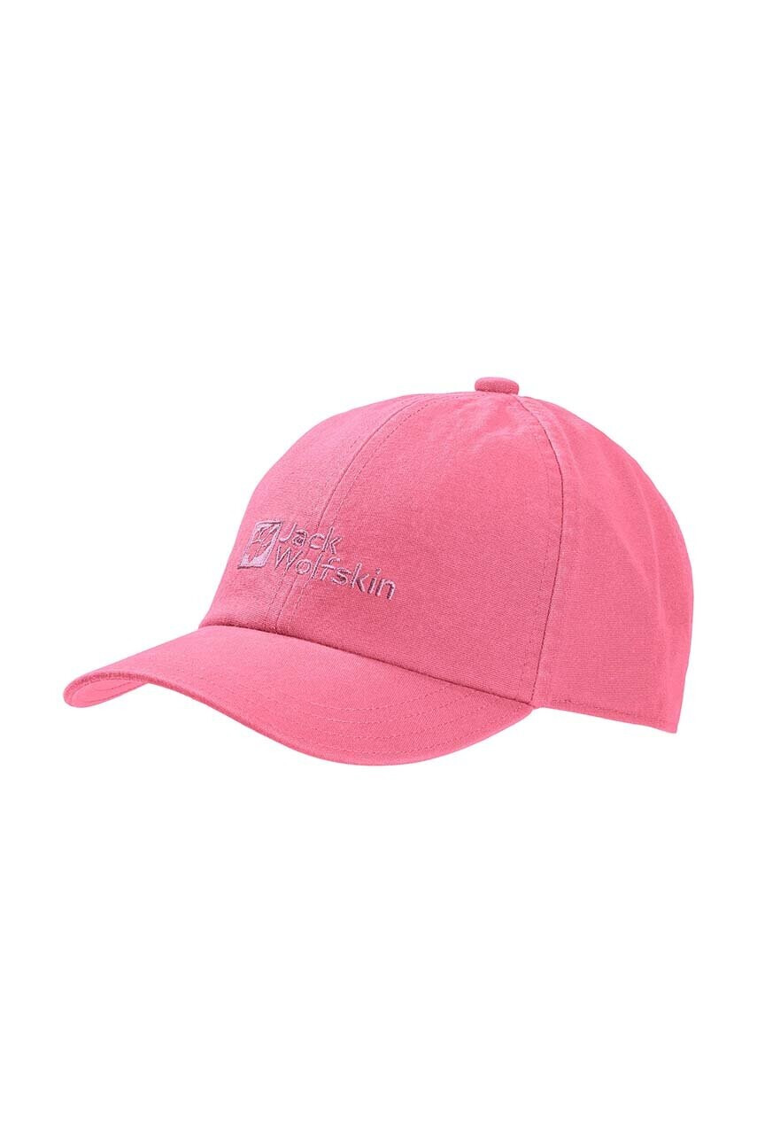 Jack Wolfskin Детска шапка BASEBALL CAP K в розово с принт - Pepit.bg