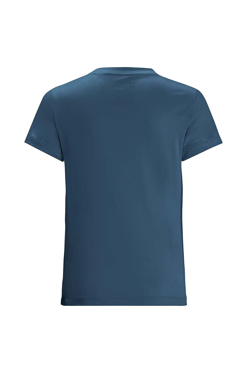 Jack Wolfskin Детска тениска ACTIVE SOLID T K в тъмносиньо с изчистен дизайн - Pepit.bg