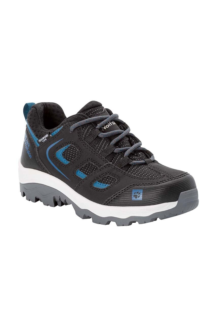 Jack Wolfskin Детски обувки VOJO TEXAPORE LOW K в черно - Pepit.bg