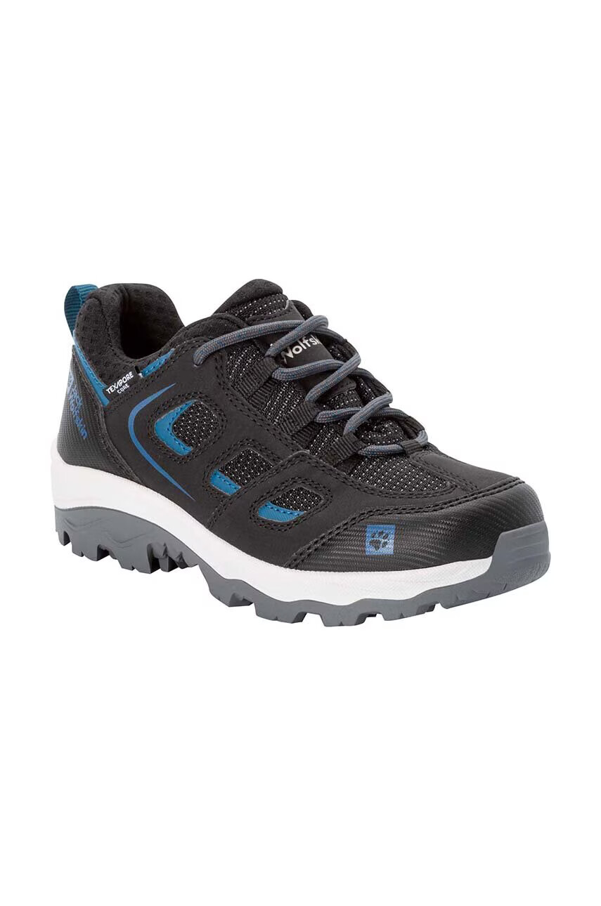 Jack Wolfskin Детски обувки VOJO TEXAPORE LOW K в черно - Pepit.bg