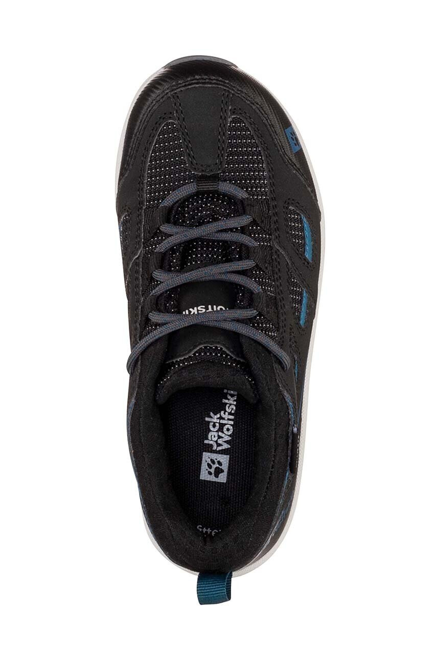 Jack Wolfskin Детски обувки VOJO TEXAPORE LOW K в черно - Pepit.bg
