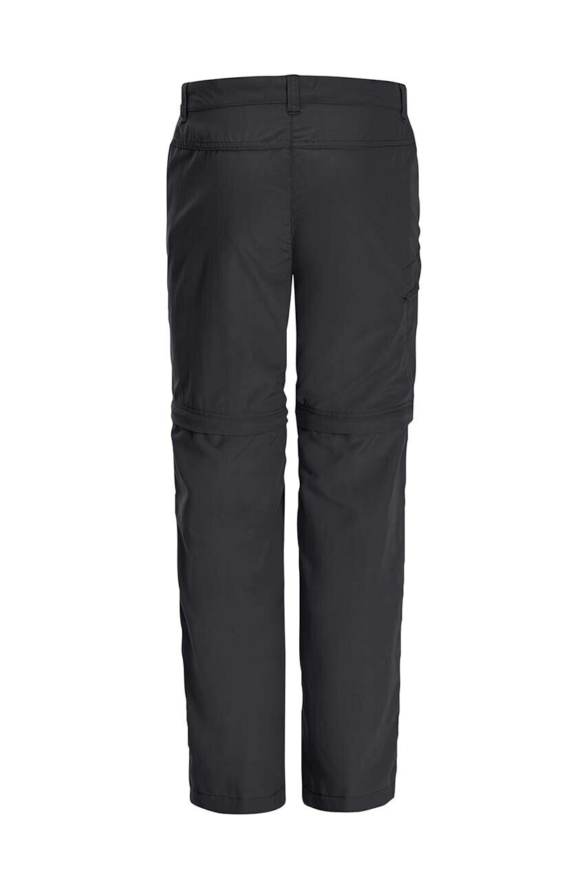 Jack Wolfskin Детски панталон SAFARI ZIP OFF PANTS K в черно - Pepit.bg