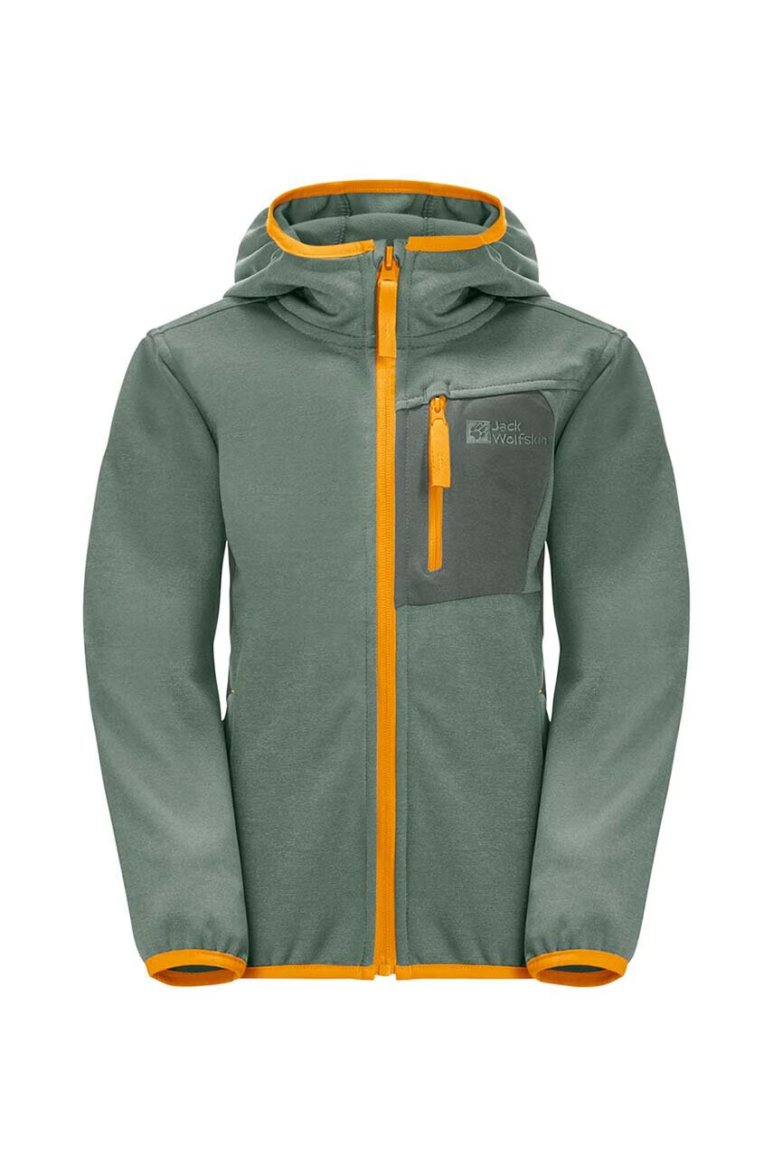 Jack Wolfskin Детско яке ACTIVE JACKET K в зелено - Pepit.bg