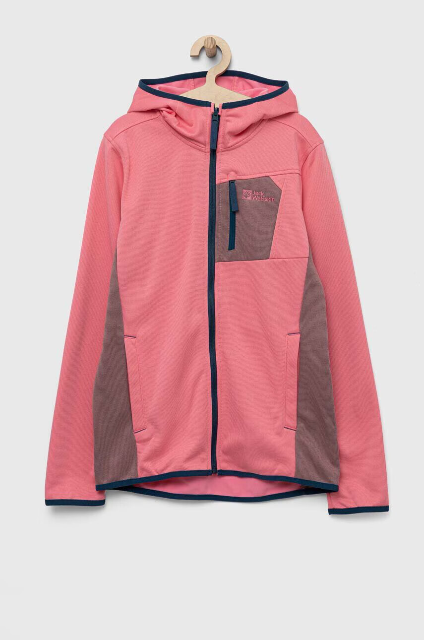Jack Wolfskin Детско яке ACTIVE JACKET K в розово - Pepit.bg