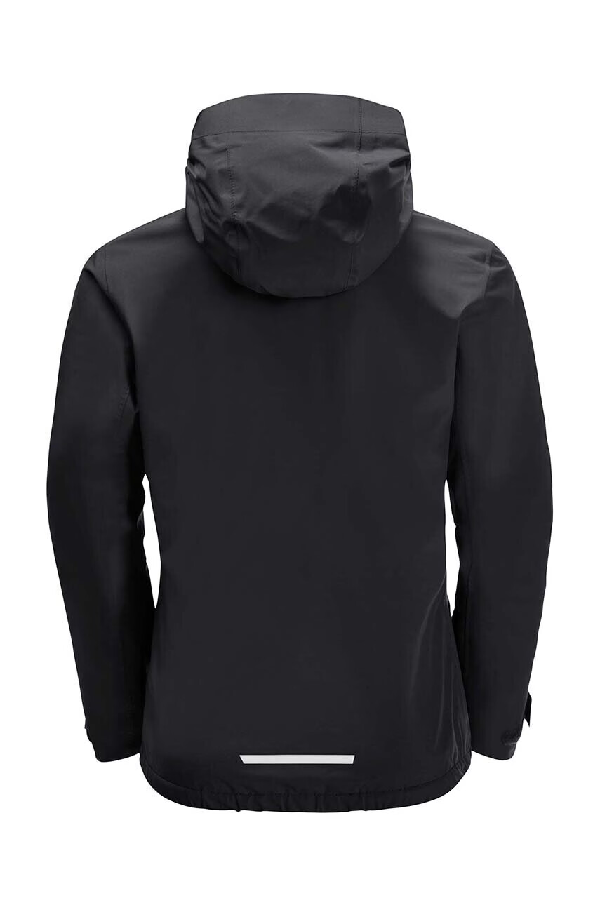 Jack Wolfskin Детско яке JWP SHELL K в черно - Pepit.bg