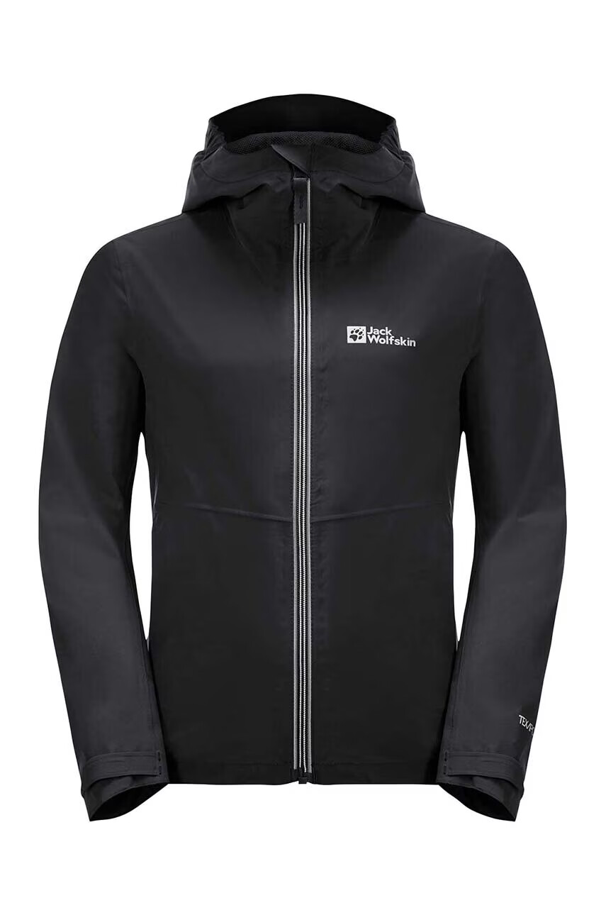 Jack Wolfskin Детско яке JWP SHELL K в черно - Pepit.bg