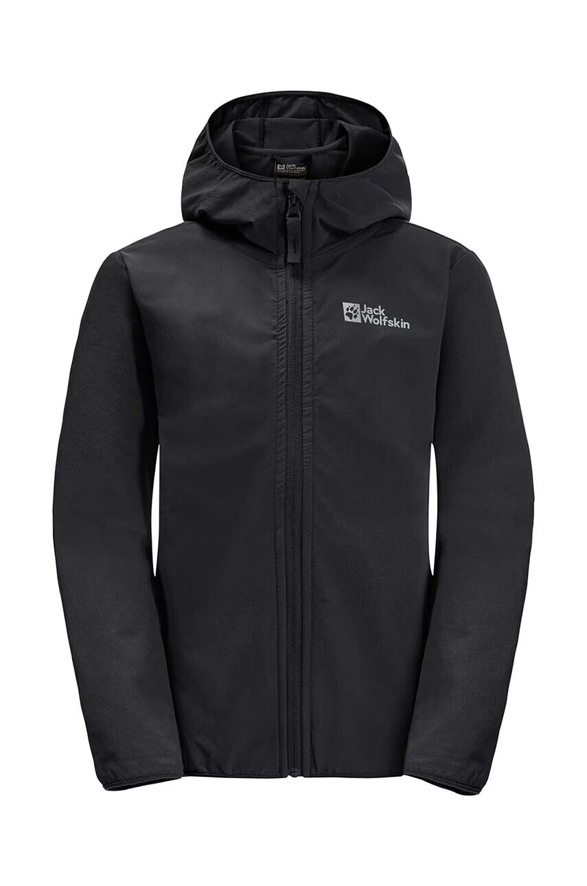 Jack Wolfskin Детско яке SOLYD JACKET K в черно - Pepit.bg