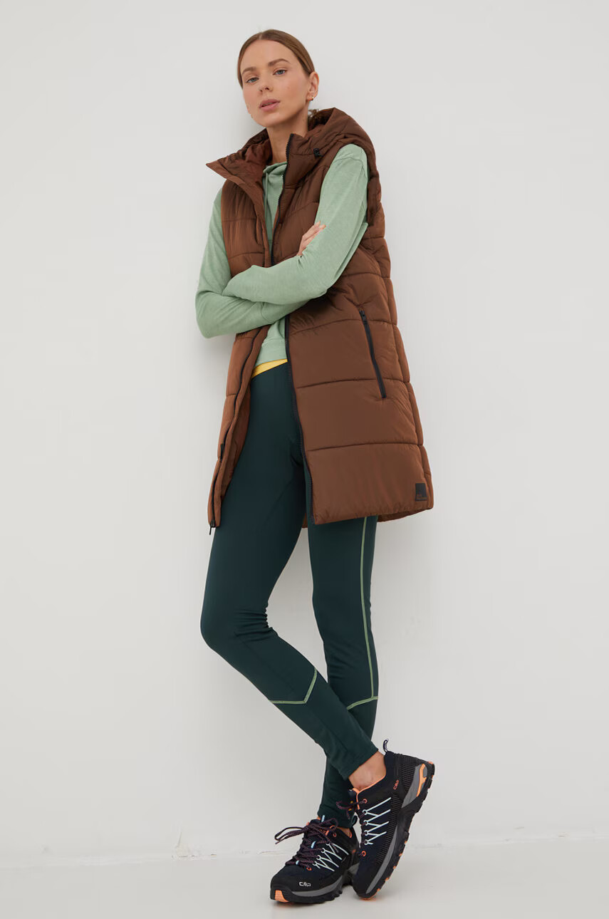 Jack Wolfskin Елек дамски в кафяво със зимна изолация - Pepit.bg