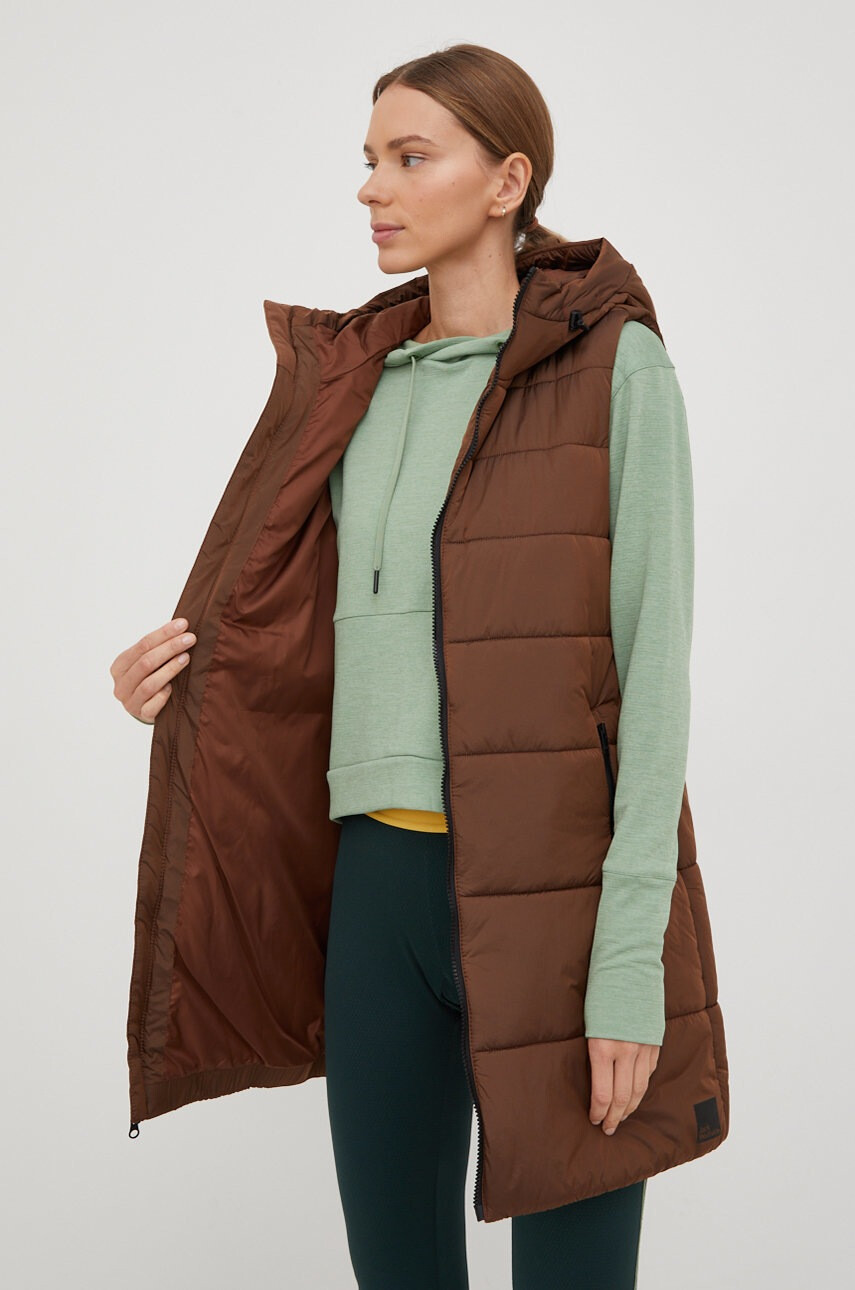 Jack Wolfskin Елек дамски в кафяво със зимна изолация - Pepit.bg