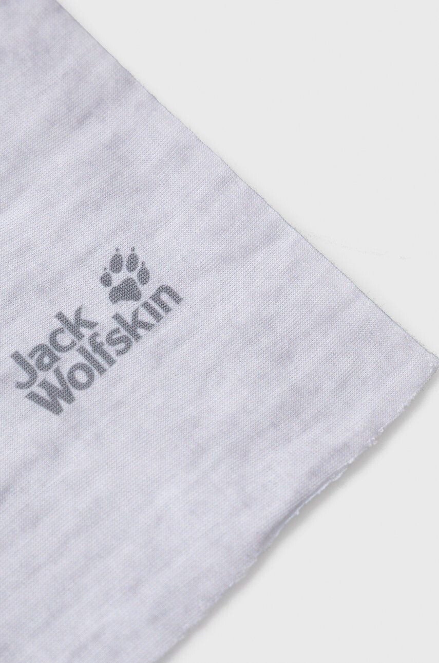 Jack Wolfskin Кръгъл шал мъжки в сиво с изчистен дизайн - Pepit.bg