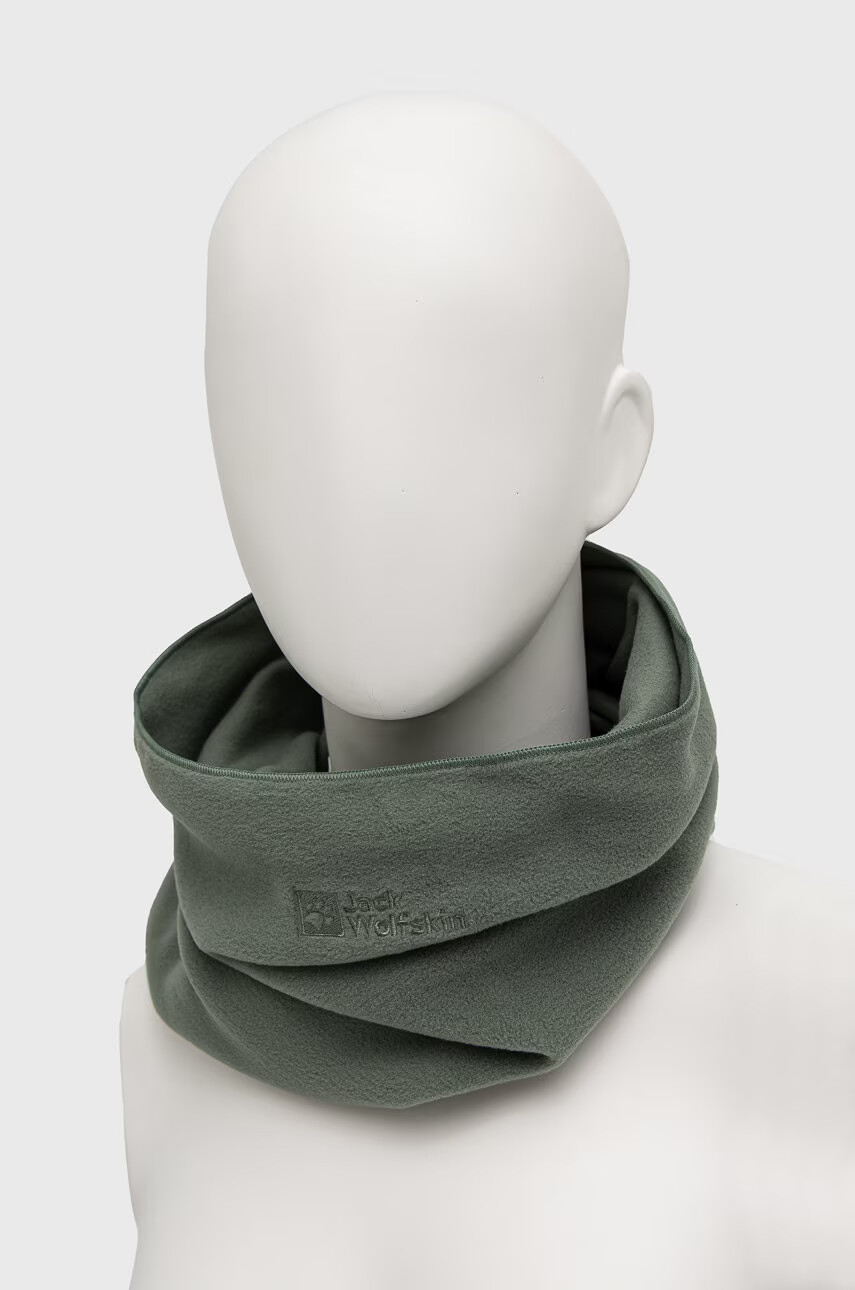 Jack Wolfskin Кръгъл шал в зелено с изчистен дизайн - Pepit.bg