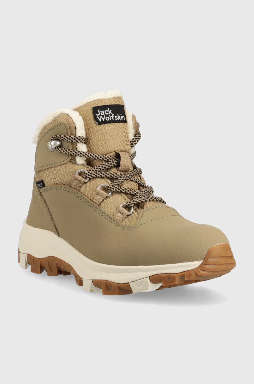 Jack Wolfskin Обувки Everquest Texapore Mid в кафяво с изолация - Pepit.bg