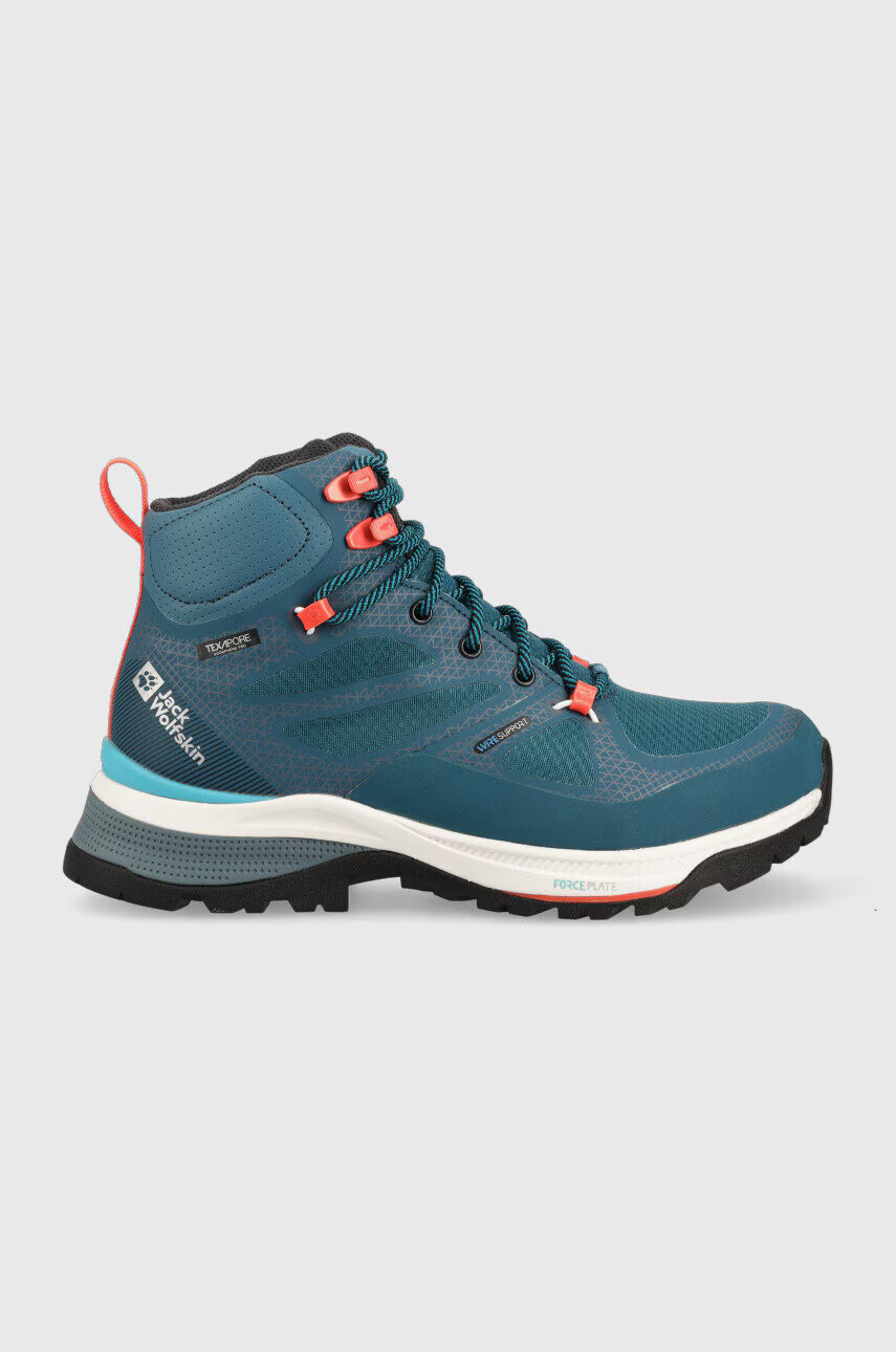Jack Wolfskin Обувки Force Striker Texapore Mid в тюркоазено - Pepit.bg