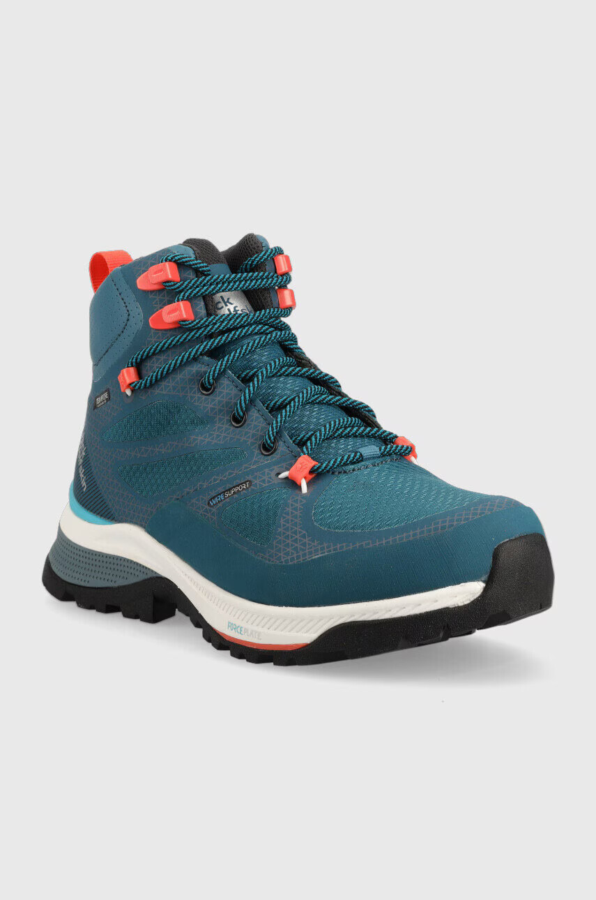 Jack Wolfskin Обувки Force Striker Texapore Mid в тюркоазено - Pepit.bg