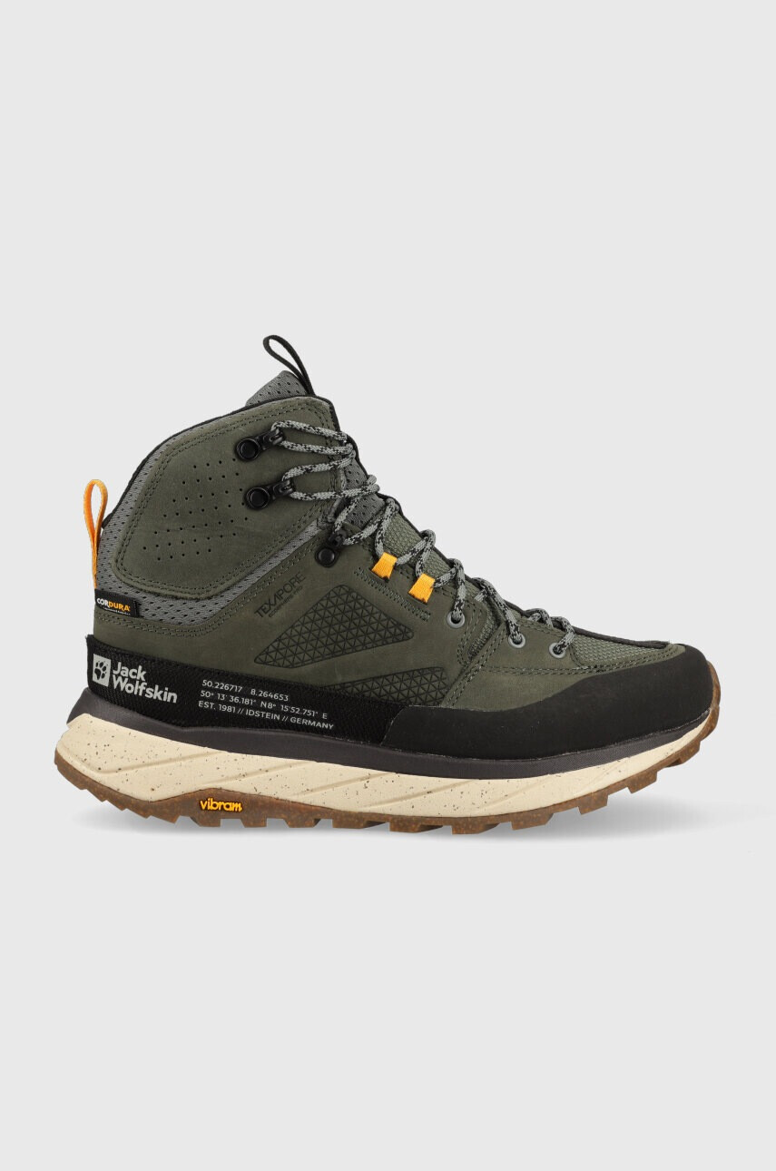 Jack Wolfskin Обувки Terraquest Texapore Mid в зелено - Pepit.bg