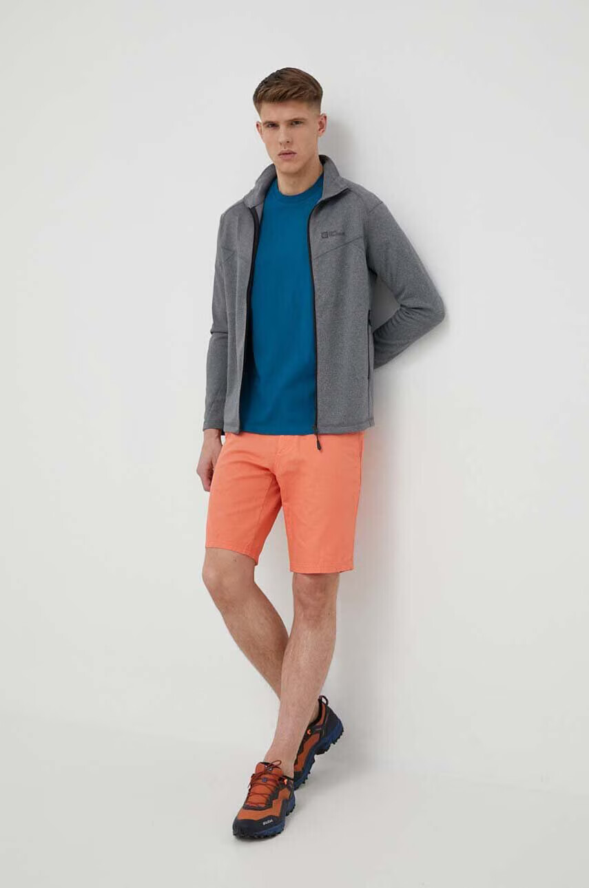 Jack Wolfskin Памучна тениска 10 в синьо с принт - Pepit.bg