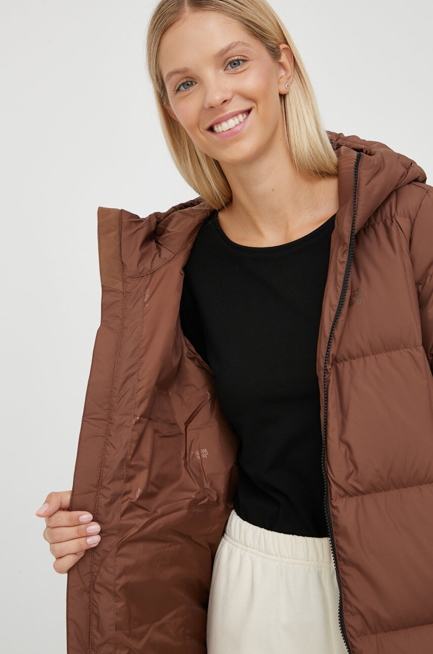 Jack Wolfskin Пухено яке в кафяво със зимна изолация - Pepit.bg