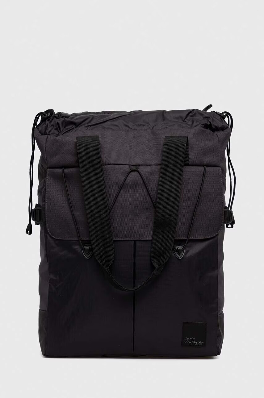 Jack Wolfskin Раница 10 в сиво голям размер с изчистен дизайн - Pepit.bg