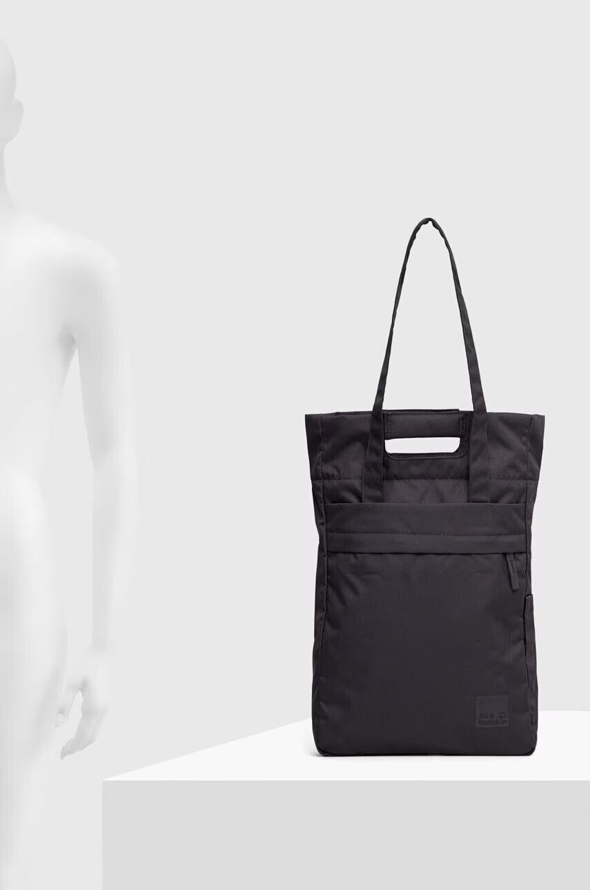 Jack Wolfskin Раница в тъмносиньо голям размер с изчистен дизайн - Pepit.bg