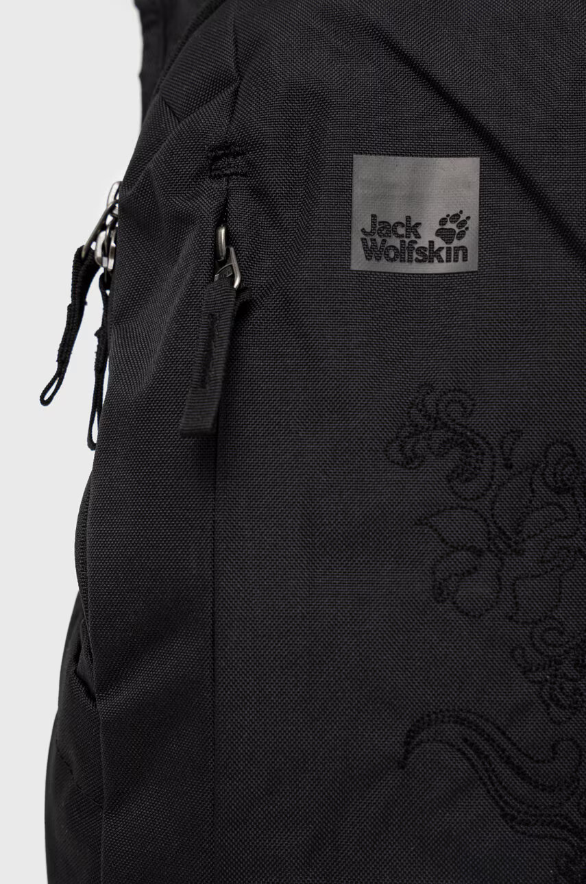 Jack Wolfskin Раница в черно голям размер с принт - Pepit.bg