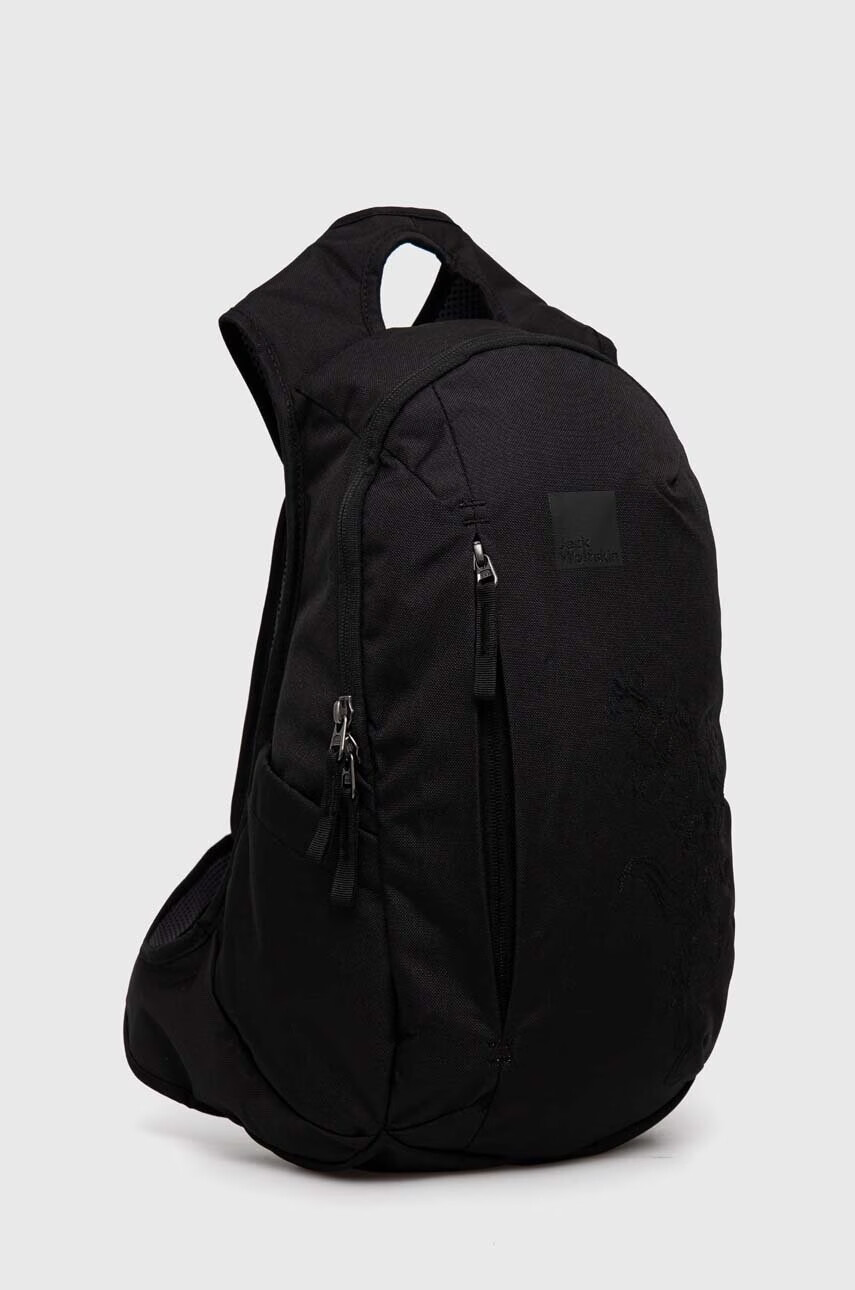 Jack Wolfskin Раница ANCONA в черно голям размер с апликация - Pepit.bg