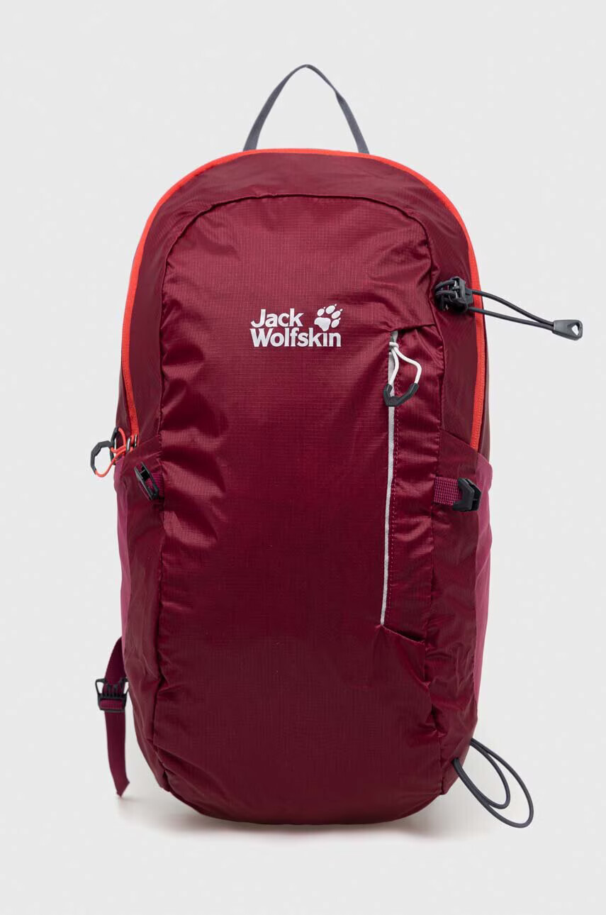 Jack Wolfskin Раница Athmos Shape 16 в бордо голям размер с принт - Pepit.bg