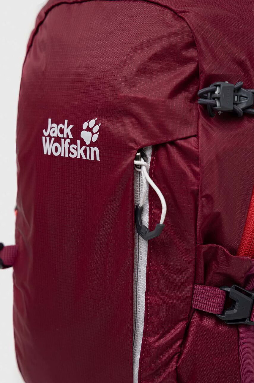 Jack Wolfskin Раница Athmos Shape 16 в бордо голям размер с принт - Pepit.bg
