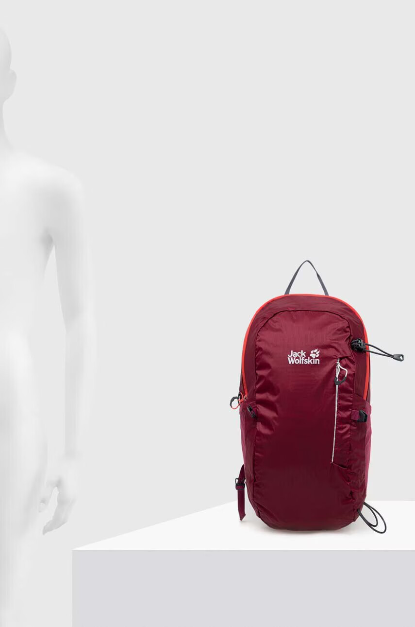 Jack Wolfskin Раница Athmos Shape 16 в бордо голям размер с принт - Pepit.bg