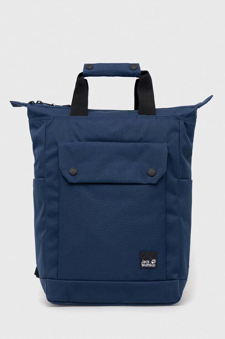 Jack Wolfskin Раница Cook Pack в синьо голям размер с изчистен дизайн - Pepit.bg