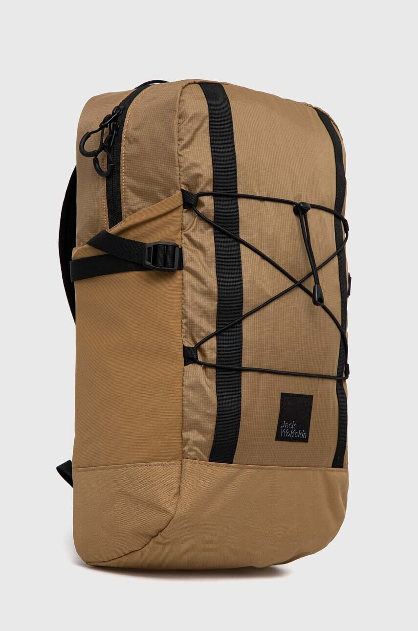 Jack Wolfskin Раница WANDERTHIRST 20 в кафяво голям размер с изчистен дизайн - Pepit.bg
