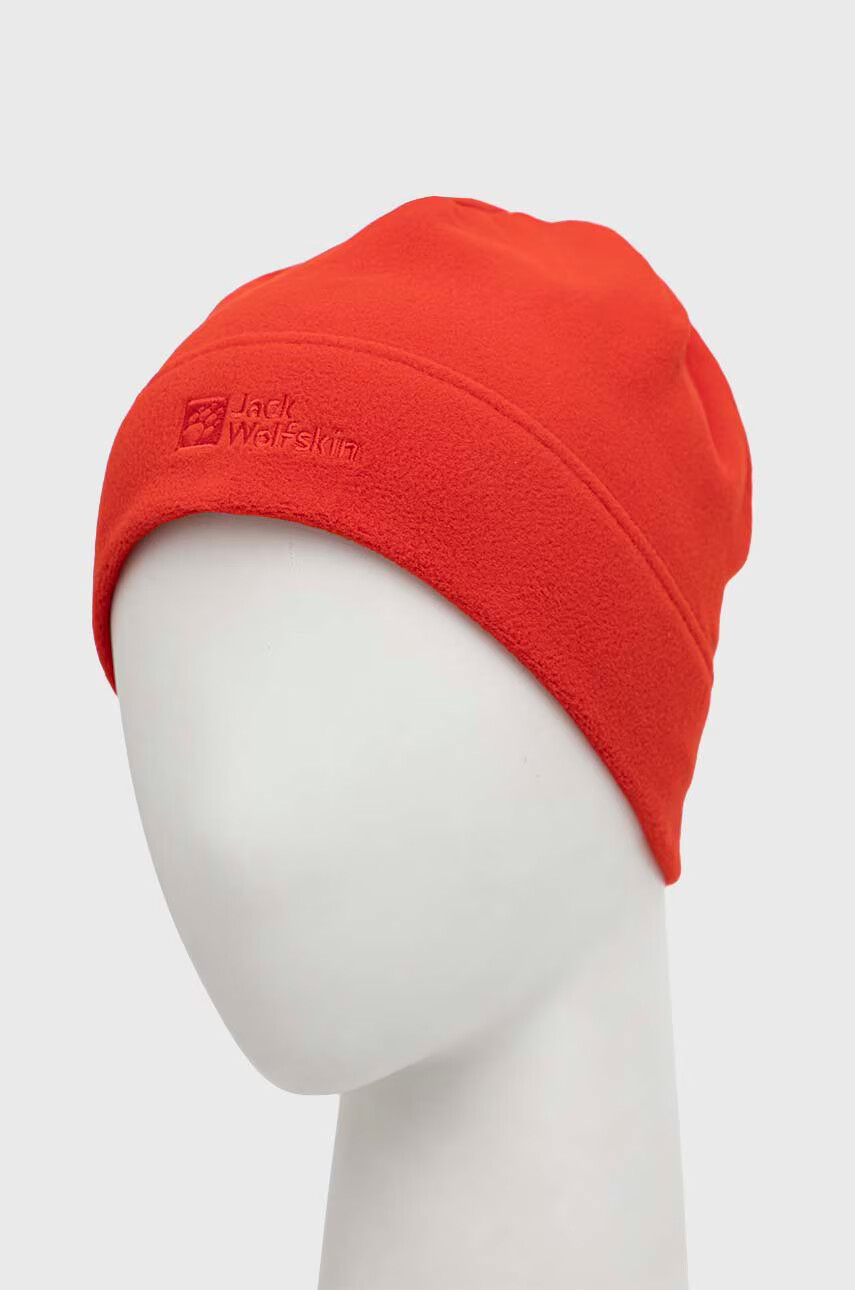 Jack Wolfskin Шапка в червено с фина плетка - Pepit.bg