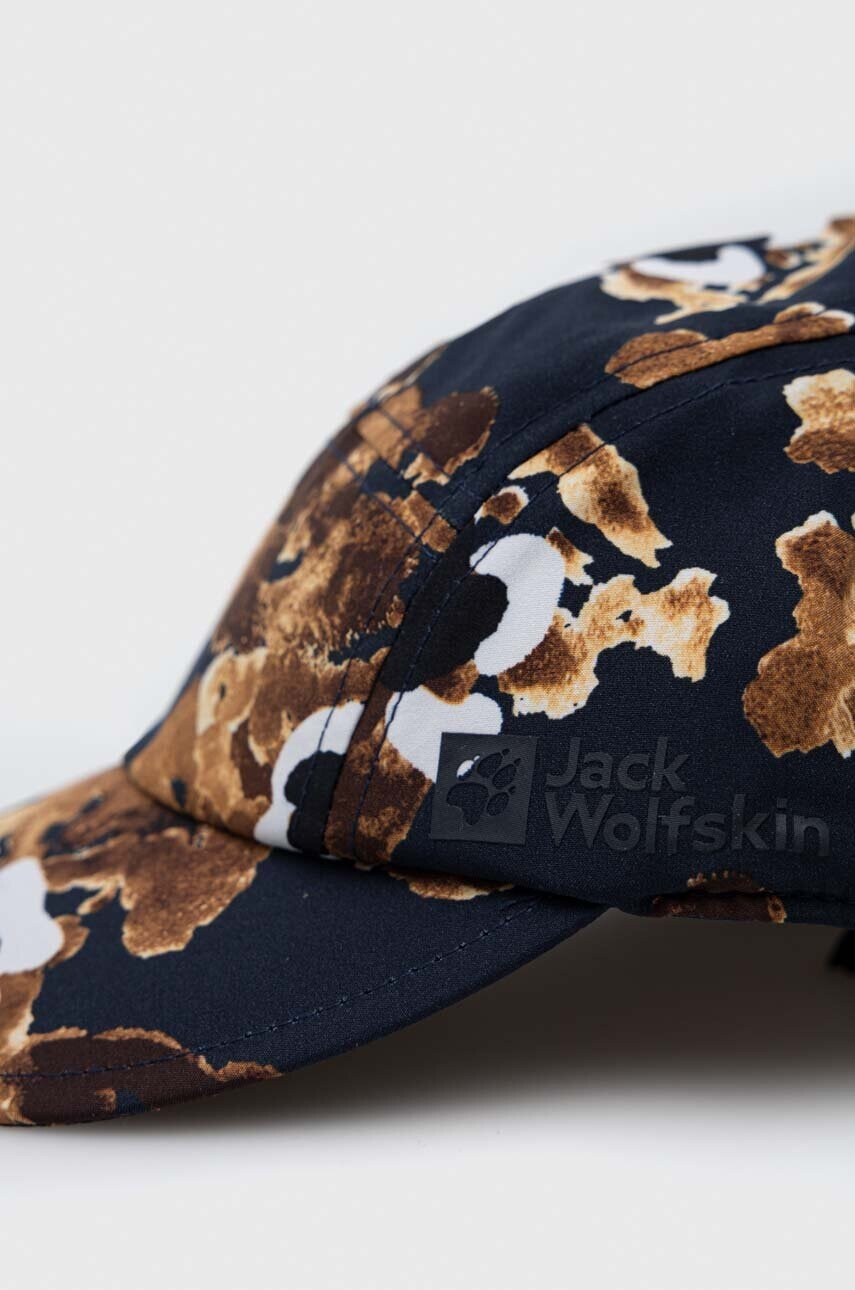 Jack Wolfskin Шапка с козирка 10 в тъмносиньо с десен - Pepit.bg