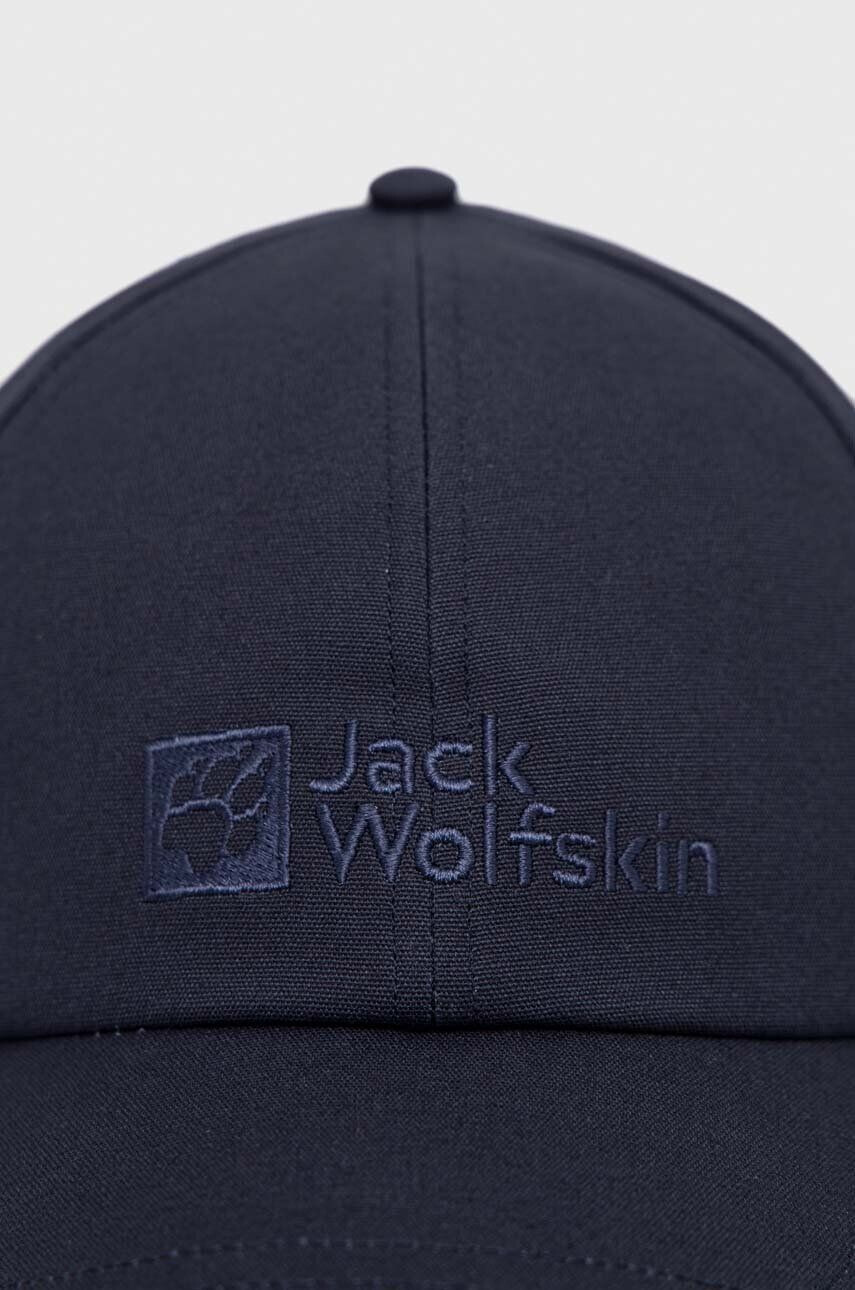 Jack Wolfskin Шапка с козирка в тъмносиньо с апликация - Pepit.bg